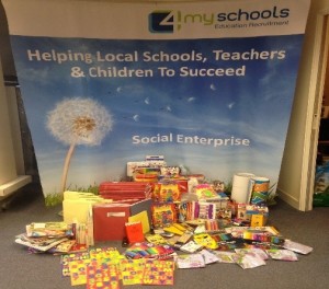 Donations collected from schools and supply teachers for children in Tanzania