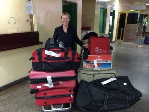 Tanzania donations from schools and teachers enroute