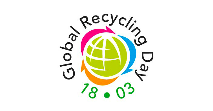 global recycling day logo header