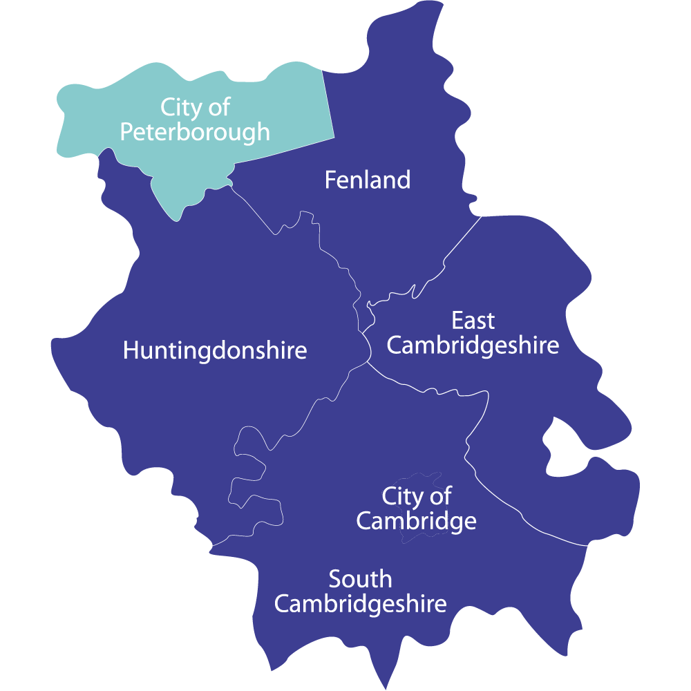 Teaching Jobs in Cambridgeshire Map